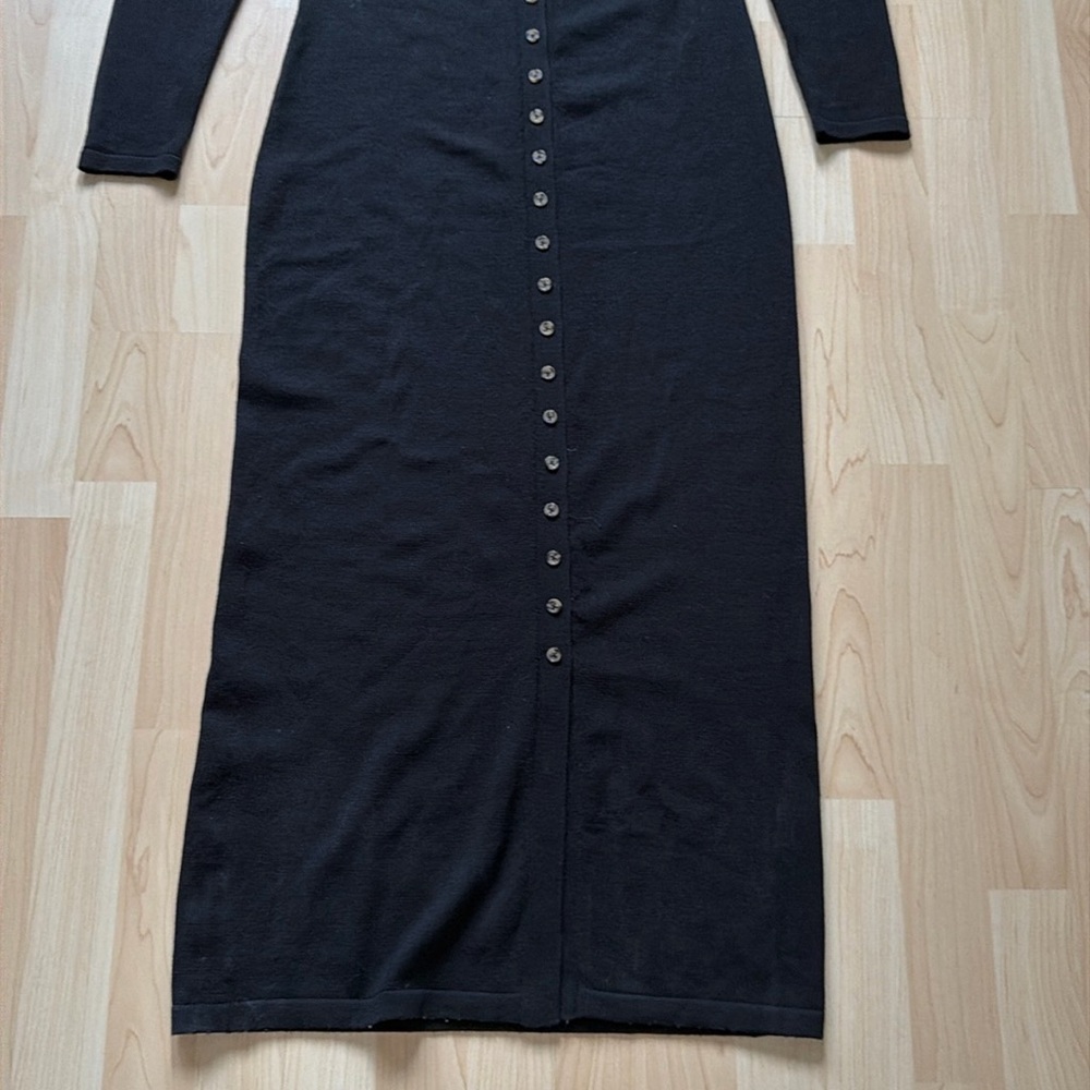 Reformation black maxi knit button down dress, size S - Picture 7 of 15
